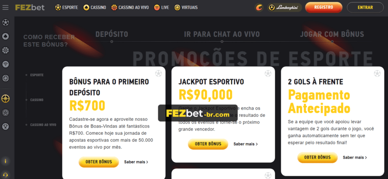 Ganhe 50 reais para apostar